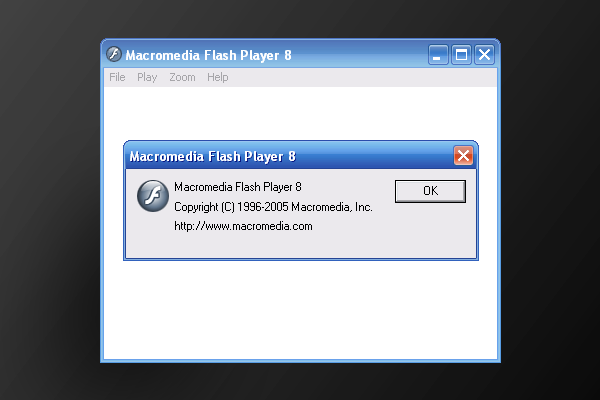 macromedia flash player version 8